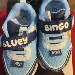 Bluey Baby Walker Shoes - Light Blue 5C NEW